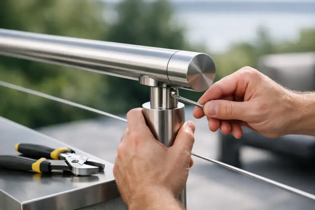 So konfigurieren Sie Edelstahl-Balustraden