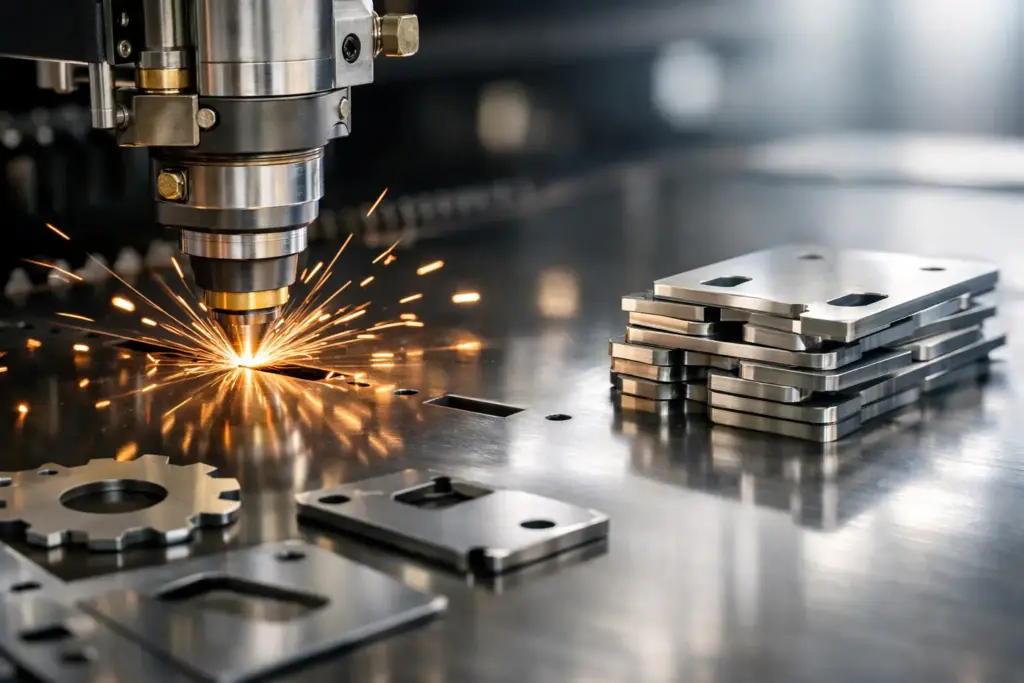 Laser Cut Stainless Components präzise gefertigt