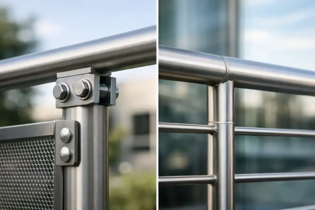 Bolted vs Welded Railing Systems im Vergleich